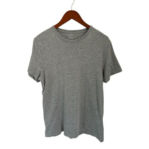 J.Crew Washed Tee Cotton Crewneck T-Shirt Gray Short Sleeve Size Med - Picture 2 of 5